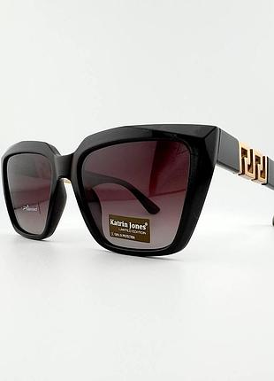 Солнцезащитные очки katrin jones kj0877 col.167-g3 polarized — поляризационные, коричневые с золотом
