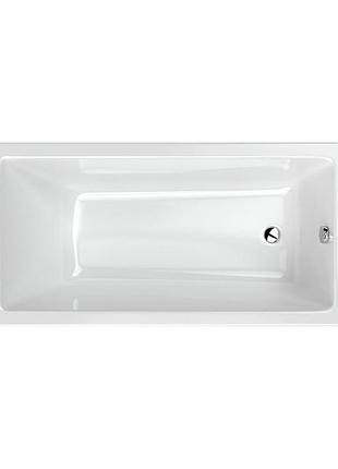 Ванна акриловая radaway mirella 140x70 с ножками и сифоном, белая (wa1-48-140x070)