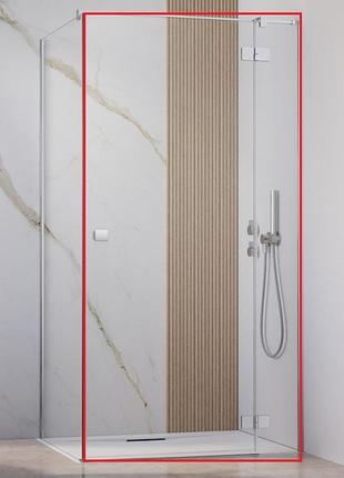 Душова кабіна radaway essenza 8 61,2x200 права, скло прозоре, хром (10480612-01-01r)