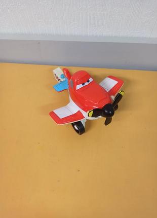 Самолет дасти поляйполе (dusty crophopper) disney "летушки" fisher price, со звуком мотора