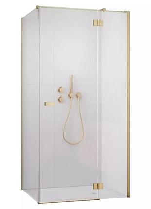 Душевая кабина radaway garda kdj 90х195 правая, прозрачное стекло, brushed gold (10709090-99-01r)