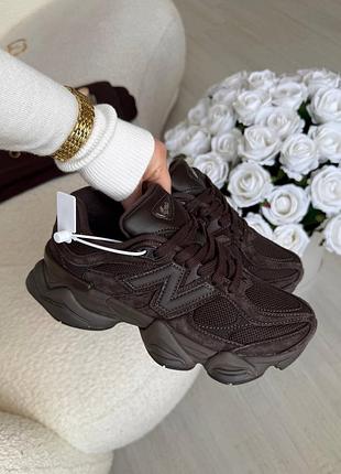 Жіночі кросівки new balance 9060 chocolate brown