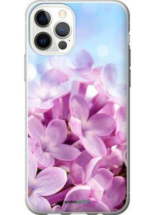Чехол на iphone 12 сирень "527u-2053-2448"
