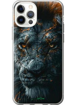 Чехол на iphone 12 пламенный лев "6153u-2053-2448"
