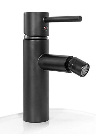 Смеситель для биде rea черный tess (rea-b5006)