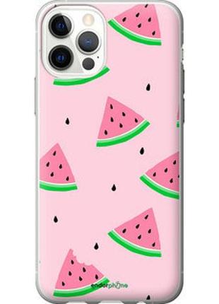 Чехол на iphone 12 розовый арбуз "4314t-2053-2448"