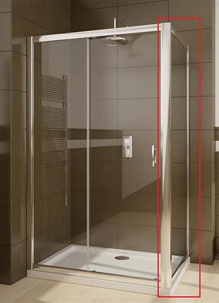Збоку стінка radaway premium plus s 90x190 скло фабрик, хром (33403-01-06n)