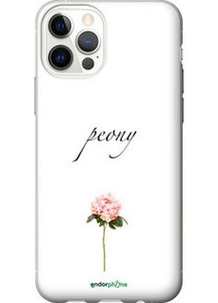 Чехол на iphone 12 пион "4366t-2053-2448"