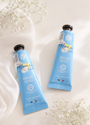Зволожувальний крем для рук yves rocher monoi de tahiti ив роше