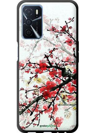Чехол на oppo a16 цветущий куст "831b-2469-2448"