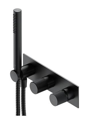Смеситель для ванны и душа omnires contour скрытого монтажа, antracite (ct8035-1at)