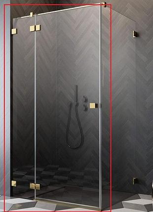 Душевая дверь radaway essenza pro kdj 90x200 левая, безопасное стекло, прозрачное, золотая (10097090-09-01l)