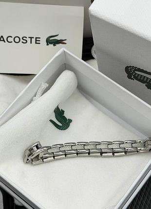 Мужской брендовый браслет lacoste, лакоста (40194)