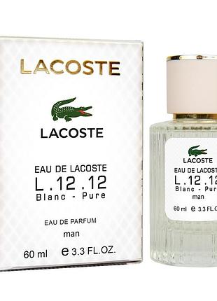 Духи мужские lacoste eau de l.12.12 blanc-pure ( white ) 60 мл парфюм лакоста