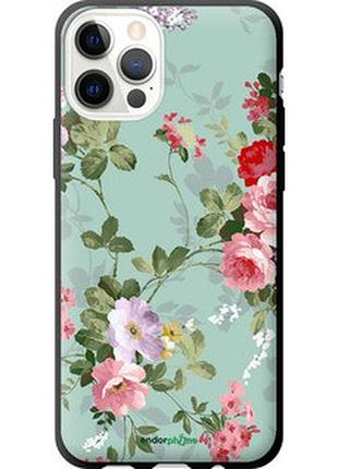 Чехол на iphone 12 цветочные обои 2 "862b-2053-2448"