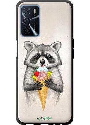 Чохол на oppo a16 єнотик з морозивом "4602b-2469-2448"