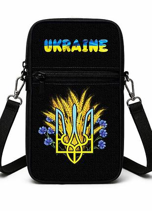 Сумка-чехол для телефона украина детская через плечо, водонепроницаемая мини-сумка (5124)