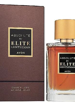 Avon туалетна вода absolute by elite gentleman для нього 50 мл ароматна туалетна вода з амброю