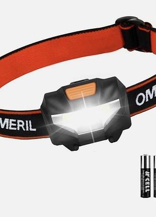 Светодиодный налобный фонарь omeril ld071