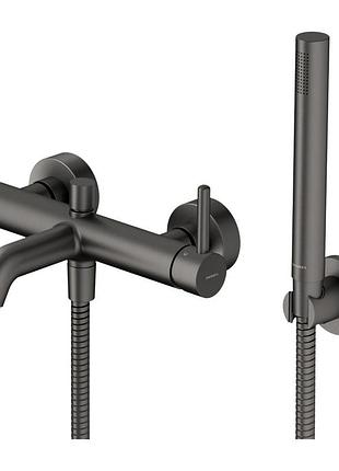 Змішувач для ванни і душа omnires y graphite (y1231gr)