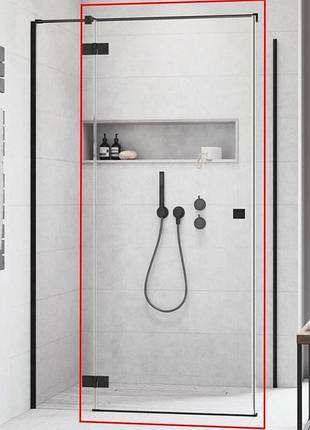 Душові двері radaway essenza new black kdj 120x200 скло прозоре, праві (1385042-54-01r)