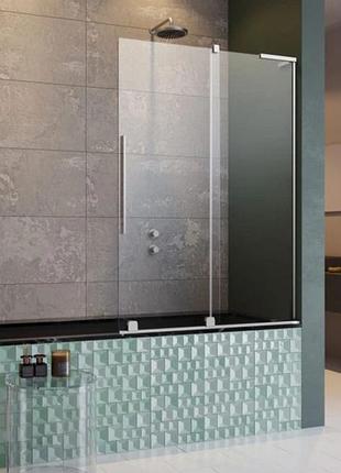 Штора для ванни radaway furo pnd ii 63,8х150 права, прозоре скло, хром (10309638-01-01r)