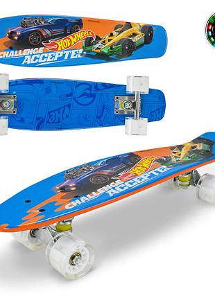 Пенні борд hot wheels арт. bh2613 (8шт) 56*15 см ,колеса pu світло