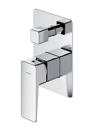 Смеситель для ванны и душа скрытого монтажа omnires parma chrome (pm7435cr)