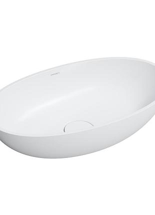 Умивальник omnires shell 60x35 white matt (shellunbm)