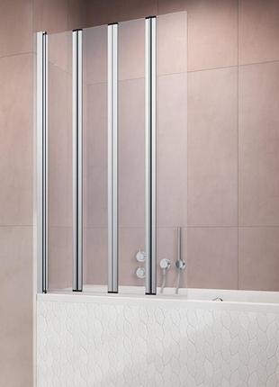Штора для ванни radaway eos pnw4 86x152 прозоре скло, хром (1205401-101)