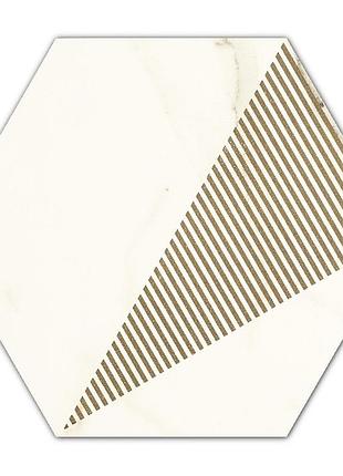 Декор my way paradyz calacatta 17,1 x19, 8 hexagon c mat