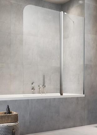 Штора для ванни radaway eos pnd ii 110x150 права, прозоре скло, хром (1206211-01r)