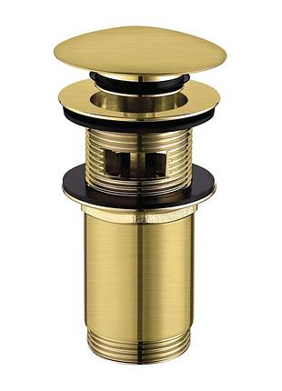 Донний клапан omnires click-clack brushed brass (a706bsb)