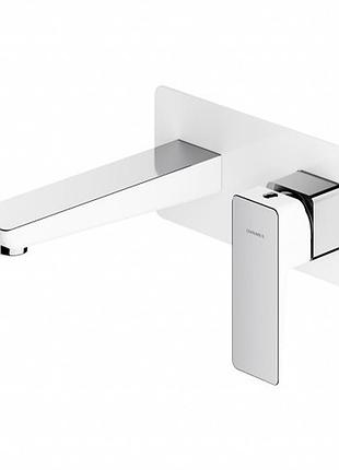 Смеситель для умывальника omnires parma chrome /white(pm7415crb)