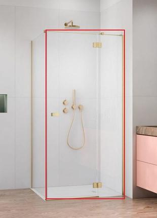 Душевая дверь radaway garda kdj 120х195 правая, безопасное стекло, brushed gold (10700120-99-01r)