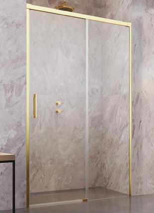 Душевая дверь radaway idea dwj 130x200,5 стекло прозрачное, gold левая (387017-09-01l)
