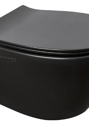 Унитаз isvea sentimenti neo rectangular 51x36,3 (10ar02010 black matt)