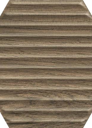 Плитка paradyz serene 19,8x17,1 brown heksagon struktura
