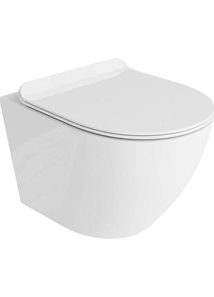 Унитаз lavita sofi подвесной, сиденье дюропласт, белый (5908211401461)