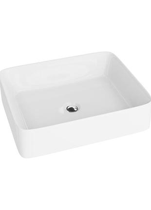 Умывальник lavita luneza grande 51,5x41 накладной, белый (5900378301585)