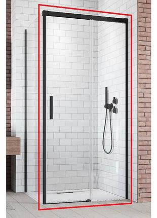 Душові двері radaway idea black kdj 120x200,5 фронтальна права частина (387042-54-01r)