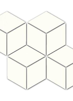 Мозаїка paradyz uniwersalna prasowana 20,4x23,8 bianco romb hexagon