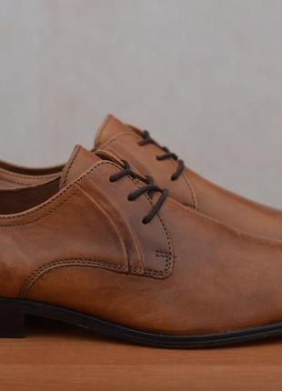 Шкіряні коричневі чоловічі туфлі minelli. 42 розмір. оригінал1 фото
