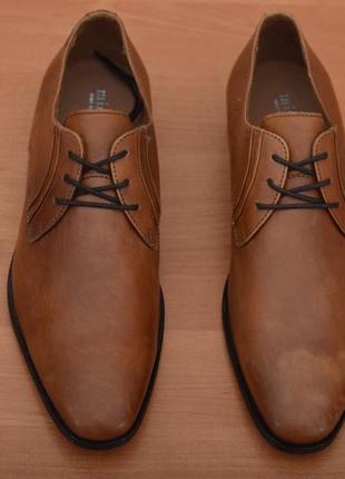 Шкіряні коричневі чоловічі туфлі minelli. 42 розмір. оригінал3 фото