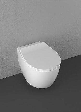 Унитаз isvea sentimetri neo white подвесной, без ободка с сиденьем soft close (10ar02010sv+40d40200i)