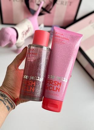 Набір спрей та лосьйон для тіла pop jelly fresh clean victoria’s secret