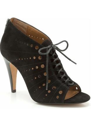 Элегантные женские черные туфли clarks р. 38