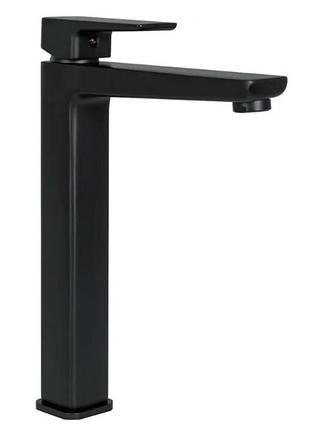 Смеситель для умывальника rea orix black высокий (rea-b8467)