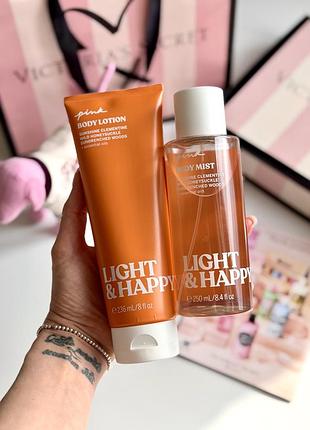 Лосьйон та спрей для тіла light happy victoria’s secret