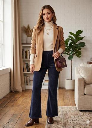 Фіолетові вельветові лосини від vero moda